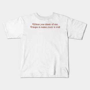 Daisy Jones & The Six Regret me book lyrics Kids T-Shirt